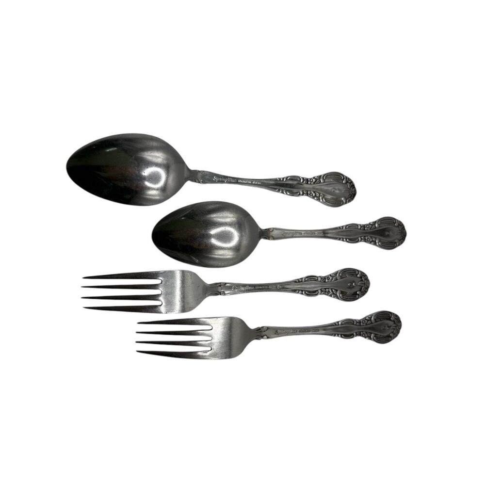 Springtime Pattern Silverware japan flatware stainless unknown mfg discontinued